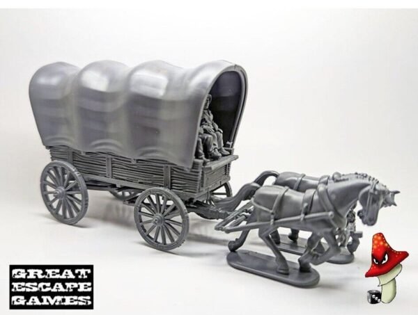 General Purpose Wagon 28mm scale Great Escape Games 2 x sprues Unboxed - Image 4