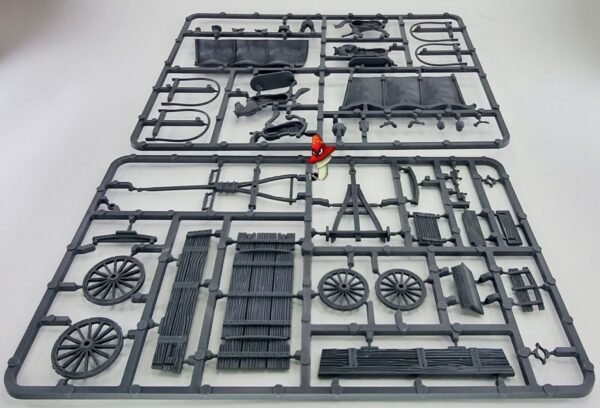 General Purpose Wagon 28mm scale Great Escape Games 2 x sprues Unboxed - Image 6