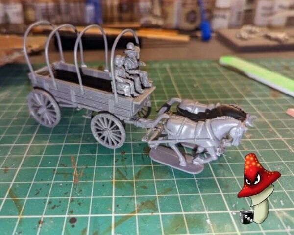 General Purpose Wagon 28mm scale Great Escape Games 2 x sprues Unboxed - Image 14