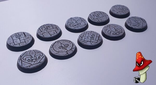 10 x 32mm Resin Bases Sisters battle Sororitas Ruined Sanctuary Inquisition 40k