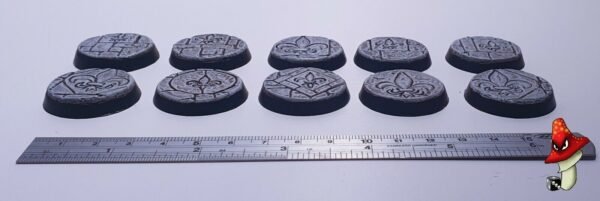 10 x 32mm Resin Bases Sisters battle Sororitas Ruined Sanctuary Inquisition 40k - Image 2