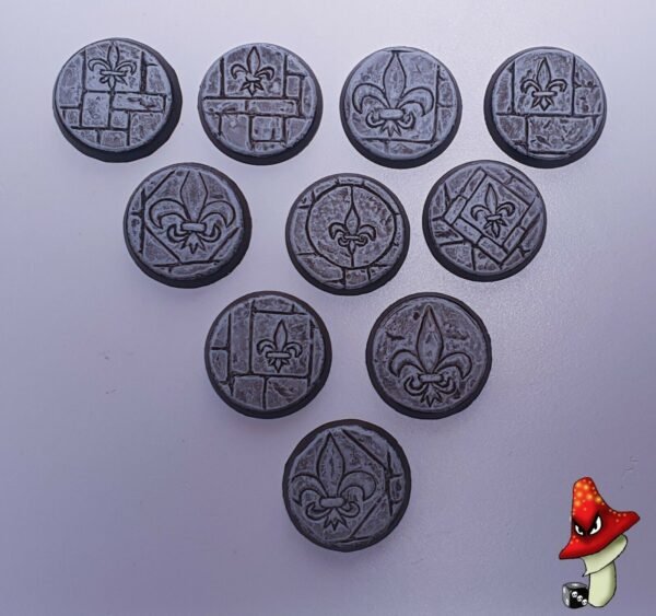 10 x 32mm Resin Bases Sisters battle Sororitas Ruined Sanctuary Inquisition 40k - Image 7