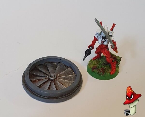 Medium Fan / Vent 43mm diameter,  wargames scenery detail 28mm scale 40k