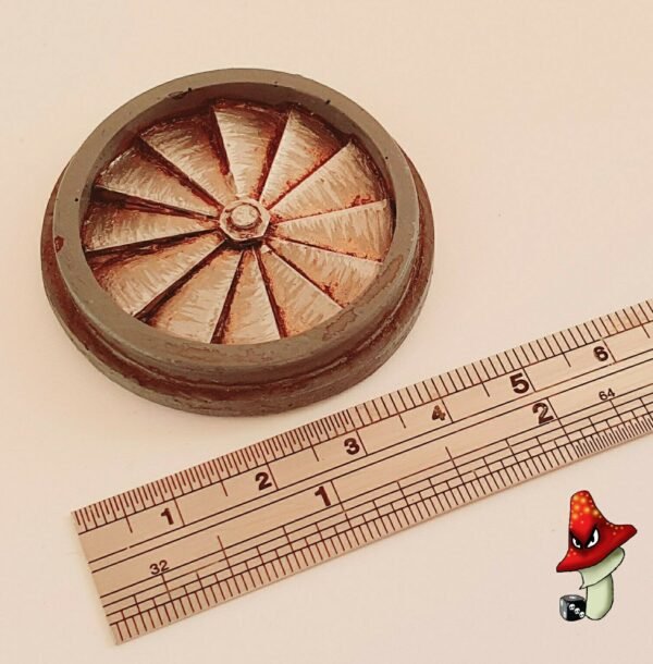 Medium Fan / Vent 43mm diameter,  wargames scenery detail 28mm scale 40k - Image 2