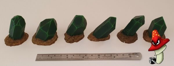 6 Large Crystal Rock Set , Wargames Scenery 40k Fantasy terrain - Image 8