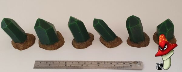 6 Large Crystal Rock Set , Wargames Scenery 40k Fantasy terrain - Image 11