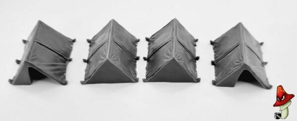 4 x Dog Tents Renedra Wargame Scenery & Terrain 28mm 1/56 scale - Image 3