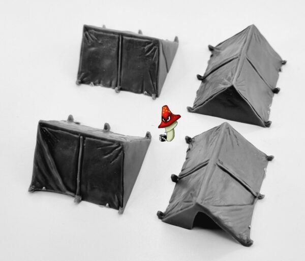 4 x Dog Tents Renedra Wargame Scenery & Terrain 28mm 1/56 scale - Image 4