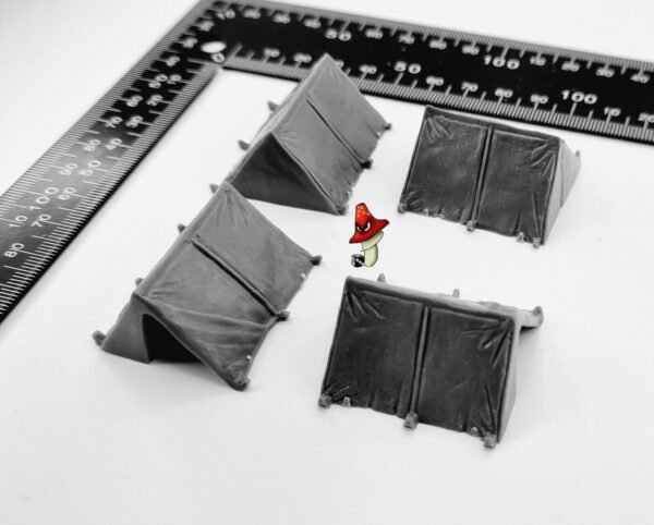 4 x Dog Tents Renedra Wargame Scenery & Terrain 28mm 1/56 scale - Image 8