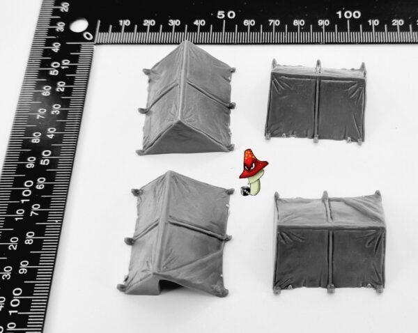 4 x Dog Tents Renedra Wargame Scenery & Terrain 28mm 1/56 scale - Image 9