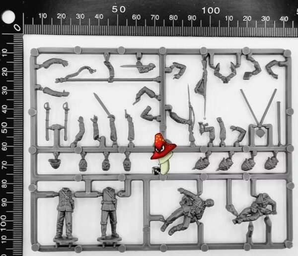 Zulu War British Command & Casualty 1 × plastic sprue 28mm 1/56 Perry Miniatures - Image 2