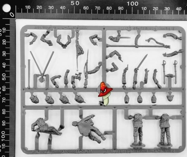 Zulu War British Command & Casualty 1 × plastic sprue 28mm 1/56 Perry Miniatures - Image 3