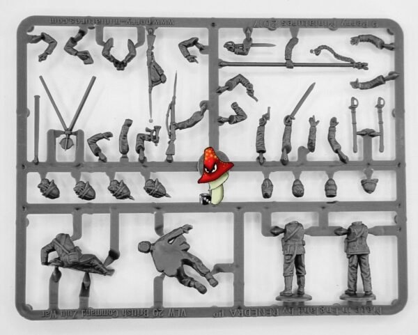 Zulu War British Command & Casualty 1 × plastic sprue 28mm 1/56 Perry Miniatures - Image 6