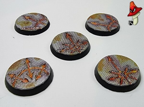 10 x 32mm Chaos Symbols metal flooring Round Resin Bases 40k Demons wargames - Image 11