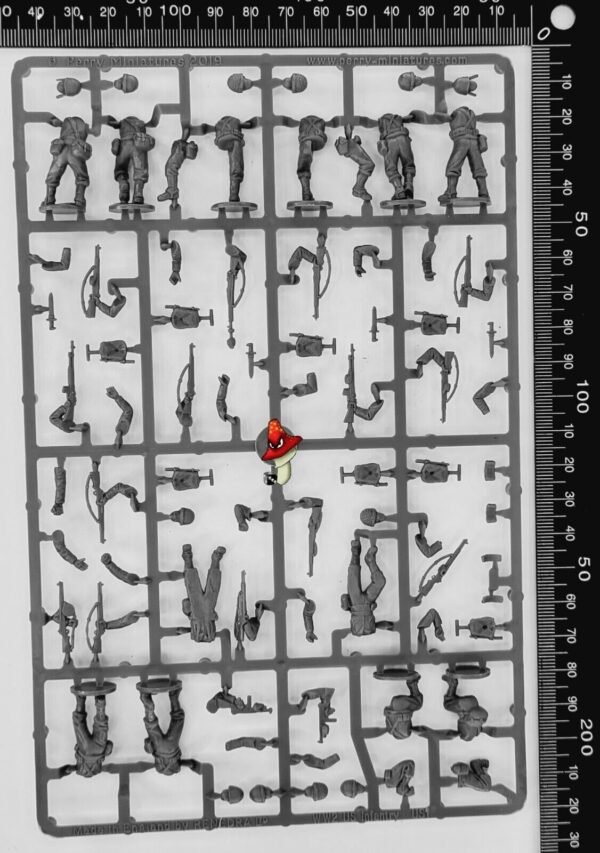 Perry miniatures WW2 US Infantry 1942-45  1 x Infantry sprue unboxed 28mm 1/56 - Image 3