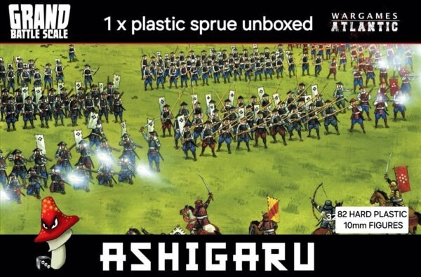 Wargames Atlantic 10mm Ashigaru Grand Battle 1 x  Plastic Sprue Unboxed