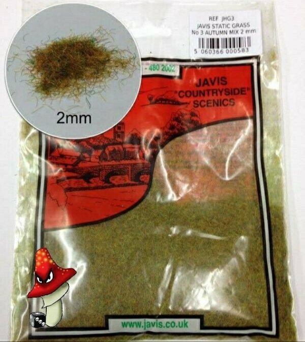 Static Grass No 3 Autumn Mix 2mm fibers Scatter 20g Railway Diorama Javis JHG3 - Image 2