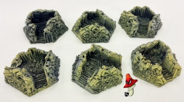 Corner Trench (x6) 15mm Scale JAVIS wargames scenery terrain WWII WWI - Image 4