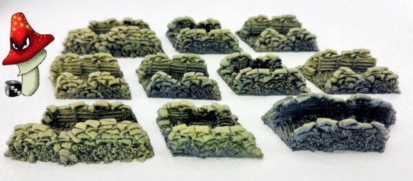 10 x Straight Trench Sections 15mm Scale JAVIS wargames scenery terrain WWII WWI - Image 4