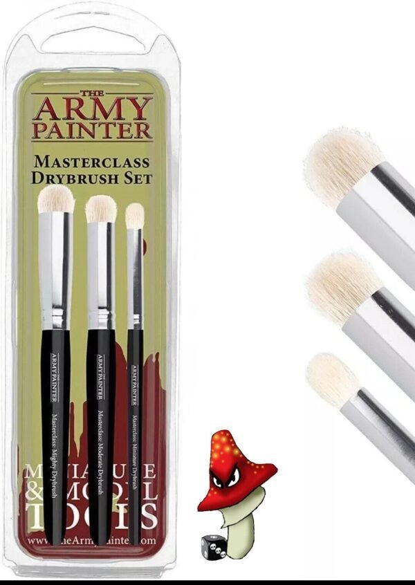 The Army Painter Masterclass Drybrush Set 3 X Brushes Ideal Hobbies Wargames Use