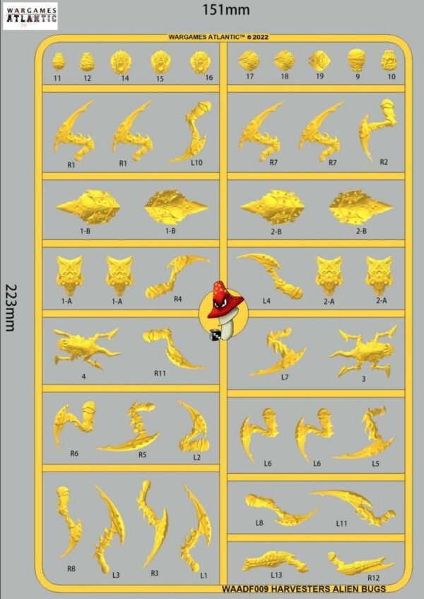 Harvesters Alien Bugs Wargames Atlantic 28mm 1/56 scale 1 x sprue unbox tyranids - Image 4