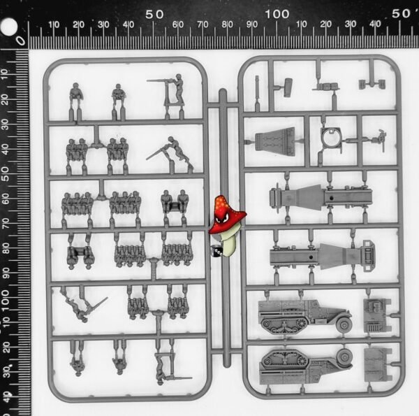 Victrix 6 x M3 Half-Track 12mm 1:144 scale WWII Tanks VG12010 Sprues & Tranfers - Image 2