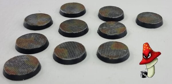 10 X 25mm Metal flooring Round Resin Bases 40k wargames industrial Warhammer - Image 7