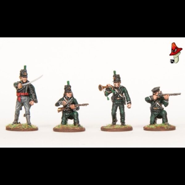 British Riflemen Wargame Atlantic Napoleonic Wars 28mm 1/56  1 x sprue unboxed - Image 4