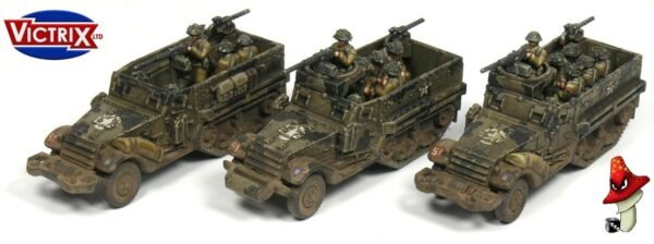 Victrix 6 x M3 Half-Track 12mm 1:144 scale WWII Tanks VG12010 Sprues & Tranfers - Image 12