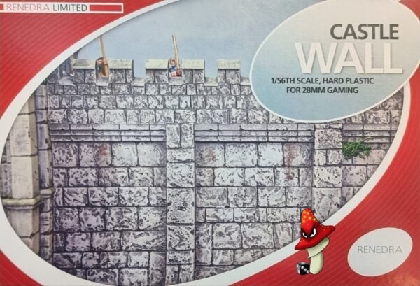 Renedra Castle Wall Sections 28mm 1/56 Scale Plastic wargames scenery