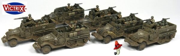 Victrix 6 x M3 Half-Track 12mm 1:144 scale WWII Tanks VG12010 Sprues & Tranfers - Image 13