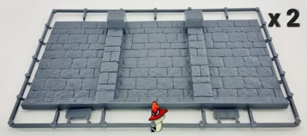 Renedra Castle Wall Sections 28mm 1/56 Scale Plastic wargames scenery - Image 11