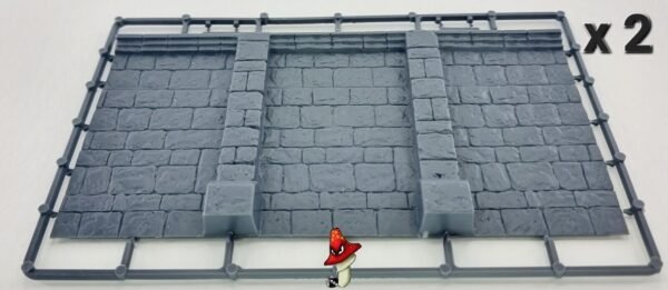 Renedra Castle Wall Sections 28mm 1/56 Scale Plastic wargames scenery - Image 13