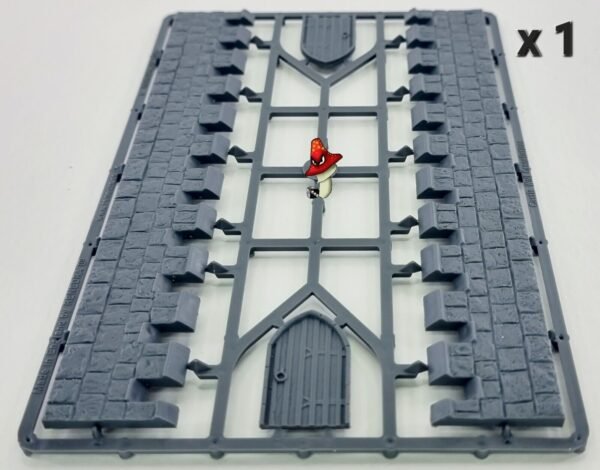 Renedra Castle Wall Sections 28mm 1/56 Scale Plastic wargames scenery - Image 17