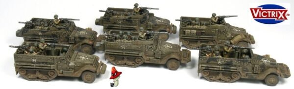 Victrix 6 x M3 Half-Track 12mm 1:144 scale WWII Tanks VG12010 Sprues & Tranfers - Image 14