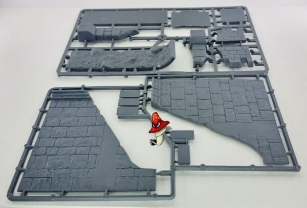 Renedra Breached Castle Wall Sections 28mm 1/56 Scale Plastic wargames scenery - Image 10