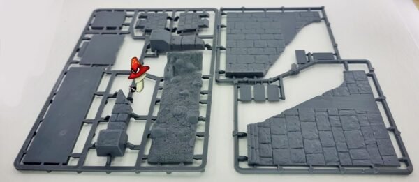 Renedra Breached Castle Wall Sections 28mm 1/56 Scale Plastic wargames scenery - Image 11