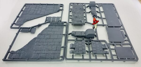 Renedra Breached Castle Wall Sections 28mm 1/56 Scale Plastic wargames scenery - Image 12