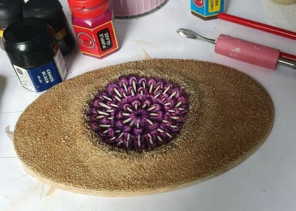 PitBeast 170mm Oval resin base scenic tyranid 40k scifi wargames scenery Mawpit - Image 11