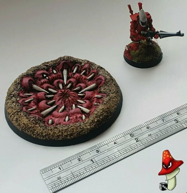 1 x  60mm PitBeast Round Resin Base scenic tyranid 40k wargames scenery Mawpit