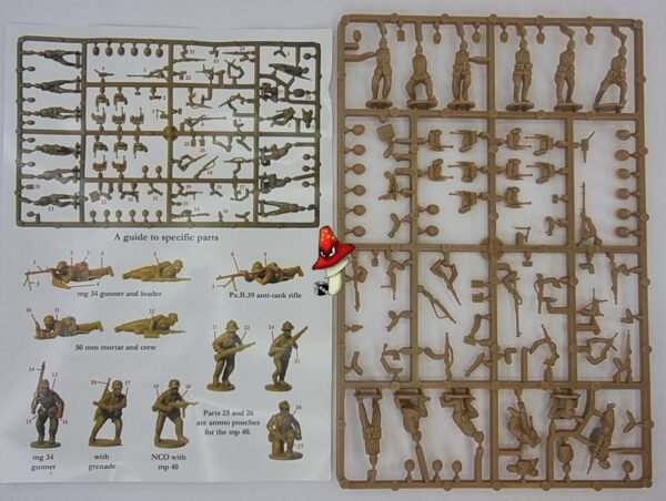 Perry Miniatures Afrikakorps 1941-43  1 x sprue loose WWII 28mm German Infantry - Image 4