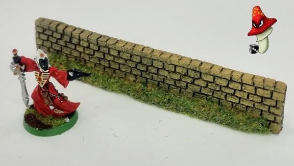 1 x 134mm Light Red Brick Garden Walling  Resin 1/72 00 Gauge Javis PW3LTRED - Image 4