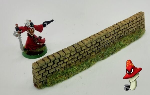 1 x 134mm Light Red Brick Garden Walling  Resin 1/72 00 Gauge Javis PW3LTRED - Image 5