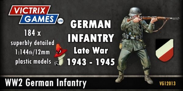 Victrix German Infantry & Heavy Weapons 12mm 1:144 scale WWII VG12013 184 figure