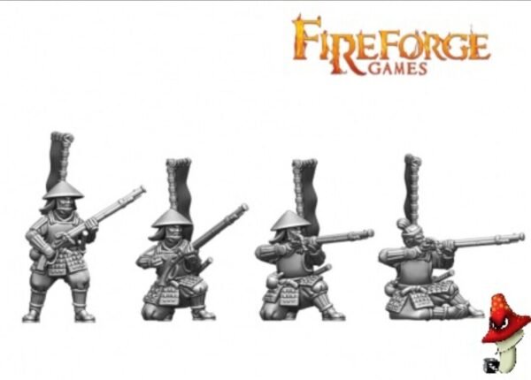 Ashigaru Shooters Fireforge Games 1/56 28mm 1 x Sprue set unboxed Samurai Wars - Image 13