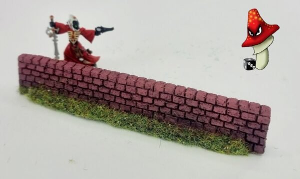 1 x 134mm Dark Red Brick Garden Walling Cast Resin 1/72 00 Gauge Javis PW3DKRED - Image 4