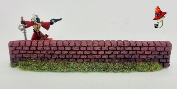 1 x 134mm Dark Red Brick Garden Walling Cast Resin 1/72 00 Gauge Javis PW3DKRED - Image 5