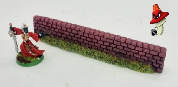 1 x 134mm Dark Red Brick Garden Walling Cast Resin 1/72 00 Gauge Javis PW3DKRED - Image 6