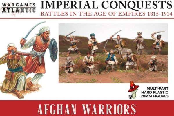 Wargames Atlantic Afghan Warriors 1/56 28mm Imperial Conquests 1 x Sprue No Box