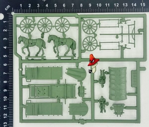 HAT Industrie 8261 1:72 WWII German Field Transport Wagon 1 x Sprue unboxed - Image 2